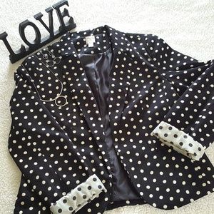 Lauren Conrad Polka Dot Blazer Sz 10